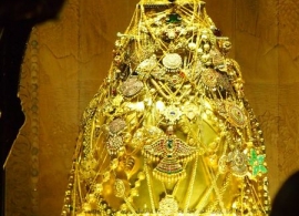 zlatá schránka, Chrám Buddhova zubu Kandy, Srí Lanka