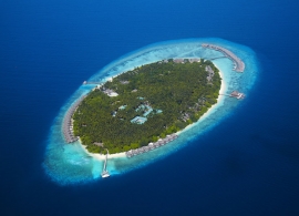 Dusit Thani Maledivy - letecký pohled