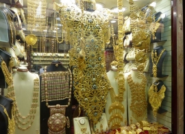 Zlaté šperky - trh Dubaj