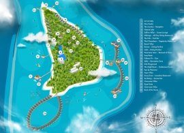 Pullman Maldives Maatuaa mapa resortu