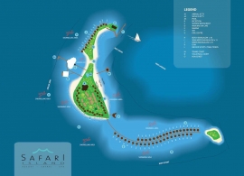 Safari island resort - mapa resortu