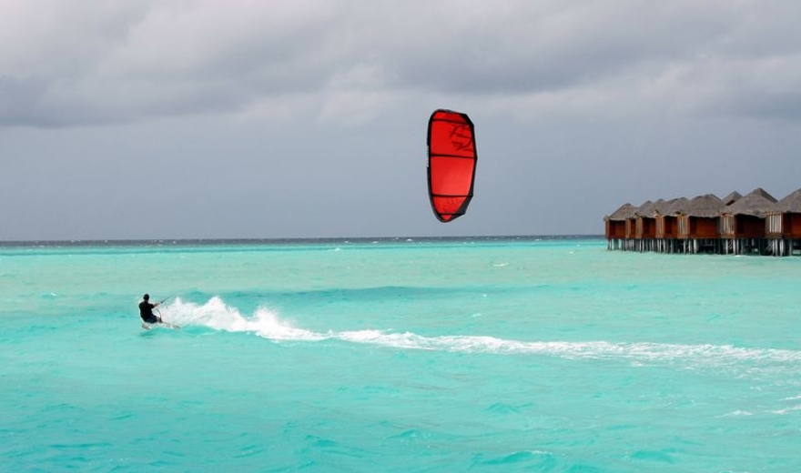 Kitesurfing Maledivy