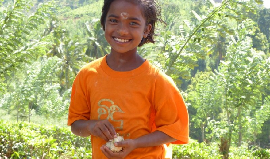 Tamilská holčička, Srí Lanka
